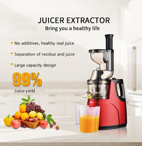 Bán buôn nhà máy ép trái cây điện với công suất lớn lưỡi thép không gỉ USB điện Masticating Báo Chí lạnh để sử dụng nhà - Product Image 3