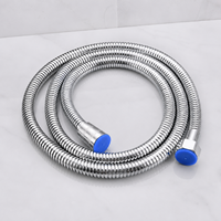 Tuyau de douche flexible universel en acier inoxydable avec tube intérieur en PVC anti-explosion pour douchette à main et utilisation en salle de bain