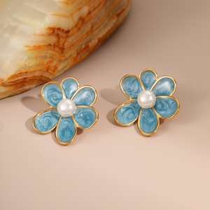 Nouvelles boucles d'oreilles en acier inoxydable de style rétro français, design personnalisé, boucles d'oreilles et boucles d'oreilles en gros - Product Image 4