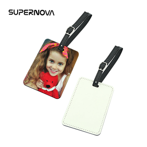 Alta calidad Diy sublimación espacios en blanco cuero etiqueta de equipaje en blanco - Product Image 4
