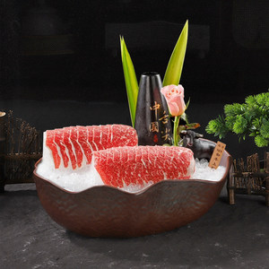 Vajilla Especial para Hot Pot Mountain Breeze: Hot Pot de Res con Sopa de Champiñones Silvestres, Cecina de Res, Plato de Hielo, Plato de Res Snowflake - Product Image 2
