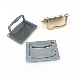 Griff und Knopf Klassischer Quadratischer Boxgriff <span class=keywords><strong>Gold</strong></span> Chrom Antik Verdeckter Einbau-Ringgriff - Product Image 4