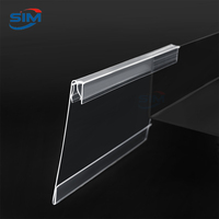 Porte-étiquettes de présentation SIM JC-3 à clipser en PVC transparent, certifiés CE, sans outil, sécurisés, format A6/A7/A8, pour usage commercial
