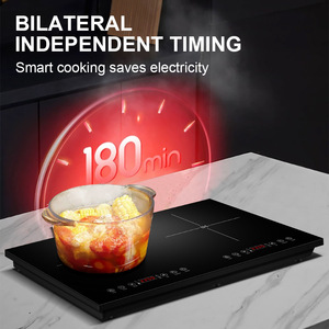 Fournisseur direct d'usine, cuisinière à induction <span class=keywords><strong>double</strong></span> haute puissance pour usage domestique, 2200W, <span class=keywords><strong>double</strong></span> plaque tactile, cuisinière électrique commerciale - Product Image 3