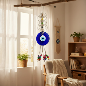 Macrame Mal Ojo Adorno 31x9cm Objeto Decorativo - Product Image 3