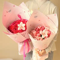 Aierlorist Nouveaux Ballons de Saint-Valentin Tendance pour Rendez-vous Galants, Papier d'Emballage Imperméable pour Fleurs, DIY Floral