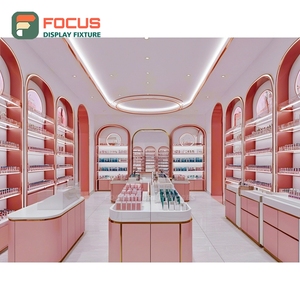 Table de présentation en matériaux recyclés pour boutique de détail écologique, design de magasin de cosmétiques à service complet - Product Image 5