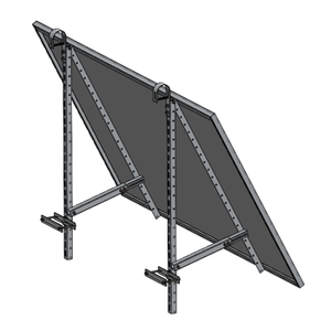 Support de montage pour balcon Gresolar Easy Install, trépied en aluminium, kit de montage solaire réglable pour panneaux photovoltaïques de jardin et de balcon - Product Image 3