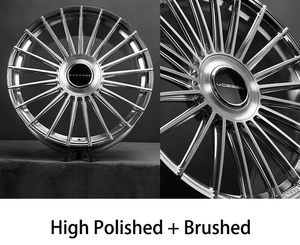 Custom Forged <b>Wheels</b> High Polished+ <b>Brushed</b> 19 Inch 20 Inch 22 Inch 5x114.3 Aluminum <b>Wheel</b> Linear Spokes Style - Product Image 2