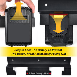 Paquete <span class=keywords><strong>de</strong></span> 2 soportes <span class=keywords><strong>de</strong></span> almacenamiento <span class=keywords><strong>de</strong></span> montaje <span class=keywords><strong>de</strong></span> batería <span class=keywords><strong>de</strong></span> alta calidad para herramientas eléctricas <span class=keywords><strong>Dewalt</strong></span> batería <span class=keywords><strong>20V</strong></span> fácil <span class=keywords><strong>de</strong></span> instalar y bien hecho <span class=keywords><strong>precio</strong></span> al por mayor - Product Image 6