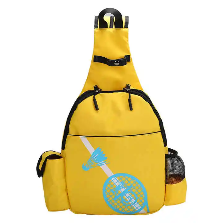 حقيبة ظهر متقاطعة مع الجسم مقاومة للماء للرجال والنساء حقيبة رياضية بتصميم مخصص للتنس حقيبة مجداف مخلل