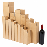 Cartons d'emballage en carton ondulé Kraft personnalisés RSC avec système de sécurité pliable, vente en gros directe usine pour la logistique e-commerce et la vente au détail