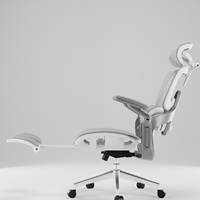 Chaise de bureau ergonomique avec pivot, hauteur réglable et repose-pieds, chaise de direction pour bureau à domicile avec fonction de massage