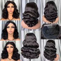 Perruque en cheveux humains Remy vietnamiens doublement étirés |   Lace Front Transparente 13x4 |   Perruque à ondulations lâches pour femmes