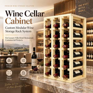 Système <span class=keywords><strong>de</strong></span> rangement modulaire personnalisé pour cave à vin Minghou, pour villas <span class=keywords><strong>de</strong></span> luxe, hôtels, restaurants et projets commerciaux - Product Image 1