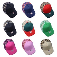 Casquette de baseball unisexe en mousse avec logo personnalisé, 5 panneaux, motif écossais et léopard, maille respirante, idéale pour l'été et les activités sportives en extérieur