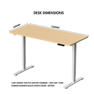 NOUVEAU Bureau assis-debout électrique intelligent moderne en métal à moteur unique 2026 avec table réglable en hauteur pour le bureau - Product Image 5