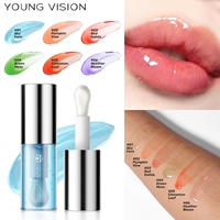 Huile à lèvres brillante longue durée YOUNG VISION, couleur menthe bonbon, naturelle, taille standard, éclaircissante, sans produits chimiques, par un fabricant professionnel