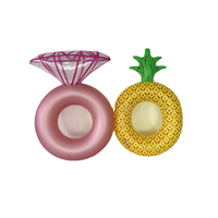Bouée de bain géante gonflable en forme de diamant, modèle de diamant gonflable géant, bouée de bain gonflable