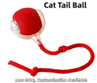 Nouveauté 2025 : Jouet interactif pour chat en silicone et ABS, queue de chat avec balle, couleur et taille personnalisables, pour usage intérieur