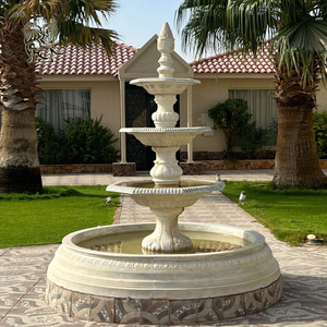 Fontana <span class=keywords><strong>da</strong></span> <span class=keywords><strong>Giardino</strong></span> Ottagonale Grande Personalizzata <span class=keywords><strong>in</strong></span> <span class=keywords><strong>Pietra</strong></span> Naturale, Fontana Classica <span class=keywords><strong>da</strong></span> Esterno <span class=keywords><strong>in</strong></span> Marmo per Progetti di Ville e Giardini - Product Image 6