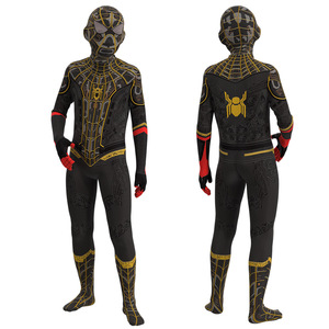 Nuevo Disfraz de Cosplay 2026, <span class=keywords><strong>Traje</strong></span> de Spider-Man Negro y Dorado, Zentai de Cuerpo Entero con Estampado de Superhéroe para Halloween, Carnaval, Fiesta IM171-W - Product Image 2