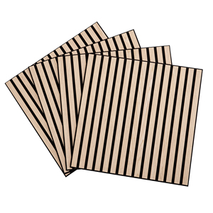 <span class=keywords><strong>Pannello</strong></span> a lamelle acustiche in rovere nero grigio impiallacciatura per animali domestici pannelli acustici 60x60 <span class=keywords><strong>cm</strong></span> <span class=keywords><strong>MDF</strong></span> per Interior Design - Product Image 2