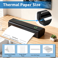 Impresora Térmica Portátil A4 N80 USB sin Tinta para Nomadíes Digitales, Freelancers, Trabajo Remoto, Impresión de Documentos de Oficina