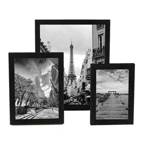 Marco de Fotos de Madera Simple de Estilo Artístico Negro de 4x6 5x7 8x10 para Mesa o Montaje en Pared - Product Image 5