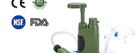 Filtro de Agua Manual Ligero DELANHUWI, Bomba de Mano Portátil, Equipo de Supervivencia, para Mochilismo, Camping, Preparación para Emergencias, Actividades al Aire Libre