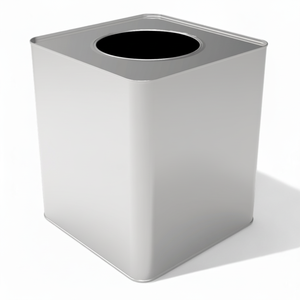 Square <b>Tin</b> Can 12 lt Olive Pickle Can 215x215x270 mm 12 lt - Product Image 2