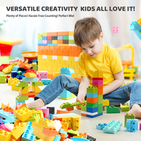 FEELO Blocs de construction classiques en ABS modernes en vrac, jouet de construction pour enfants, grandes briques, accessoires de couleur aléatoire pour la vente en gros