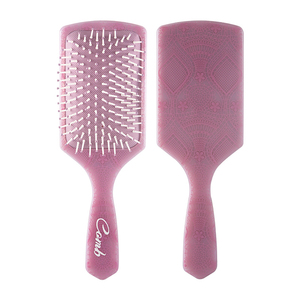 Brosse <span class=keywords><strong>à</strong></span> <span class=keywords><strong>cheveux</strong></span> carrée personnalisée Motif <span class=keywords><strong>vintage</strong></span> Massage du cuir chevelu personnalisé Coussin d'air <span class=keywords><strong>Peigne</strong></span> pour femmes Démêlant <span class=keywords><strong>Cheveux</strong></span> Plastique Laser - Product Image 4
