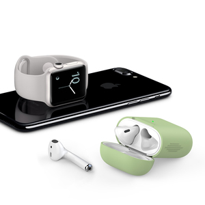 Tapón antipolvo suave de silicona para auriculares, funda protectora visible LED frontal de una parte, funda <span class=keywords><strong>AirPods1</strong></span> fina para/<span class=keywords><strong>2</strong></span> - Product Image 5