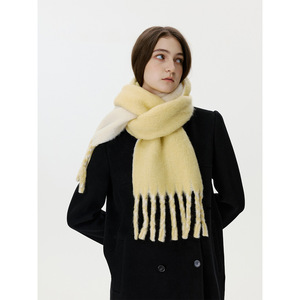 Bufanda Cuadrada <span class=keywords><strong>de</strong></span> Color Sólido <span class=keywords><strong>de</strong></span> Doble Cara con Borlas Gruesas <span class=keywords><strong>de</strong></span> Cachemira Hecha a Mano, Estilo Coreano, Cálida para Otoño e Invierno, para Mujer Musulmana - Product Image 3