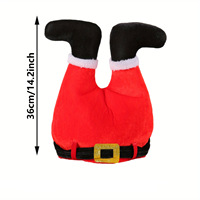 Décorations de Noël à la mode Chapeaux de jambe de pantalon rouge Chapeaux de Noël Clown et Elf HatsParty Supplies Cadeaux