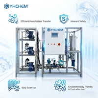 Sistema de Química de Flujo Automático de Acero Inoxidable 316L, Reacciones Multiphaso Gas-Líquido-Sólido, Reactor Modular Escalable
