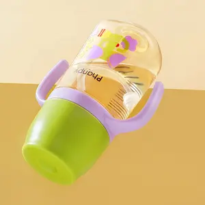 Dubai Smart Infant neonato bere PPSU bottiglia BPA Free 300ml bottiglie per la conservazione del bambino Premium personalizzato Set di bottiglie d'acqua per bambini