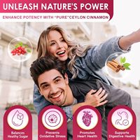 Capsules de berbérine HCl personnalisées de 1200 mg avec cannelle de Ceylan, supplément de berbérine au chrome soutient la santé gastro-intestinale et cardiaque