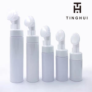 ขวดโฟมสีชมพูขาวสำหรับใส่ผลิตภัณฑ์ทำความสะอาดผิวหน้าแบบมูสพร้อมหัวปั๊ม - Product Image 6