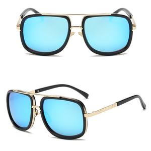 Super Cool Venta caliente <span class=keywords><strong>Iron</strong></span> Men Gafas de sol con <span class=keywords><strong>lentes</strong></span> de gradiente disponibles en oro rojo azul Marcos - Product Image 4
