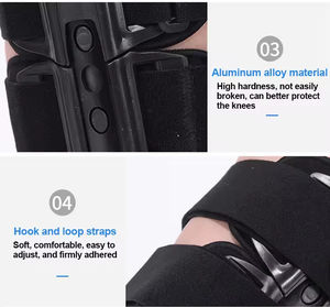 Osteoartritis OA Pierna Articulación Post Op Recuperación Bisagra <span class=keywords><strong>Articulada</strong></span> Rodilla Inmovilizador Brace - Product Image 6