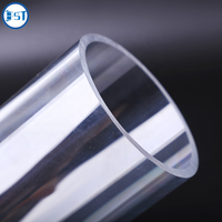 Tube en acrylique rigide transparent 100 mm 200 mm 300 mm Grand diamètre Épaisseur personnalisée Tube creux transparent Tubo De Acrilico