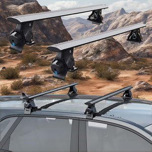 Giá để đồ trên nóc xe đa năng chất lượng cao bằng hợp kim nhôm, khung thép, thanh ngang cho xe bán tải có ray nóc - Product Image 2