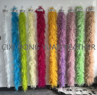 Écharpe en plumes d'autruche pour femme, idéale pour les fêtes à domicile, mariages, décorations de Noël, projets DIY, vêtements, costumes, robes de danse, accessoires de cosplay