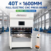 Prensa Plegadora CNC Servoeléctrica de 40T y 1600mm, Alta Precisión, Sin Aceite, para Doblado de Chapa Metálica