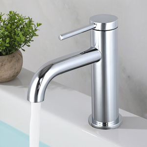 Luxury 59-1 Brass Basin Faucet Single Hole Deck Installation Chrome Bathroom Faucet Sanitary Ware - Product Image 1