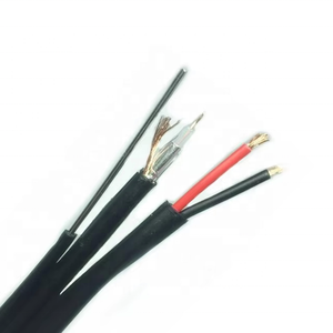 Nga trên không CCTV RG59 + 2dc cáp đồng trục với Messenger dây - Product Image 1