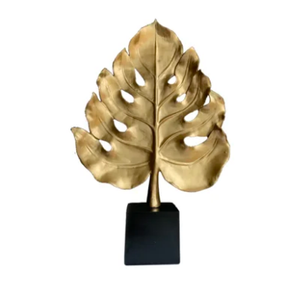 Adorno de Metal, artículo decorativo de estilo europeo con acabado dorado, arte minimalista, decoración abstracta de lujo para el hogar, escritorio, Hotel - Product Image 4