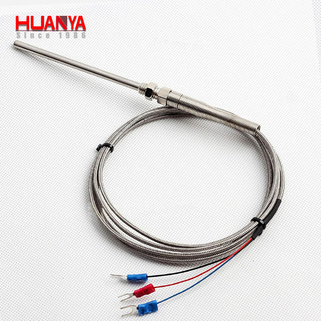 RTD PT100/PT1000 Type Flexible Thermocouple Probe With 3wires